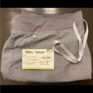 1. Figs pants Zamora Joggers two tiny bleach dots on right thigh -Graphite- XL/P